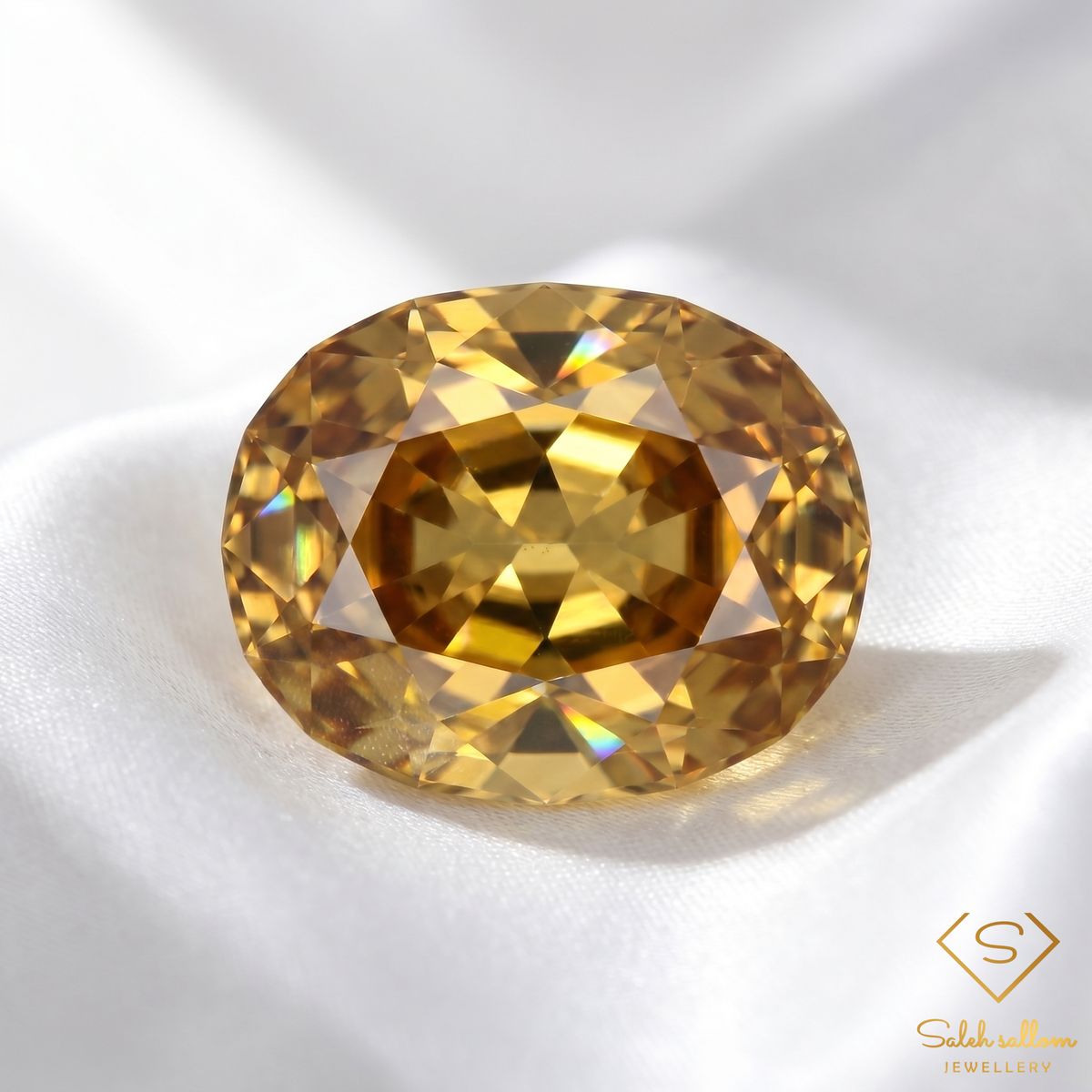 Natural Yellow Zircon | 3.15 Carats Custom Cut | VVS Clarity | Gentle Heat | Tanzania-Saleh Sallom