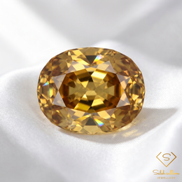 Natural Yellow Zircon | 3.15 Carats Custom Cut | VVS Clarity | Gentle Heat | Tanzania-Saleh Sallom