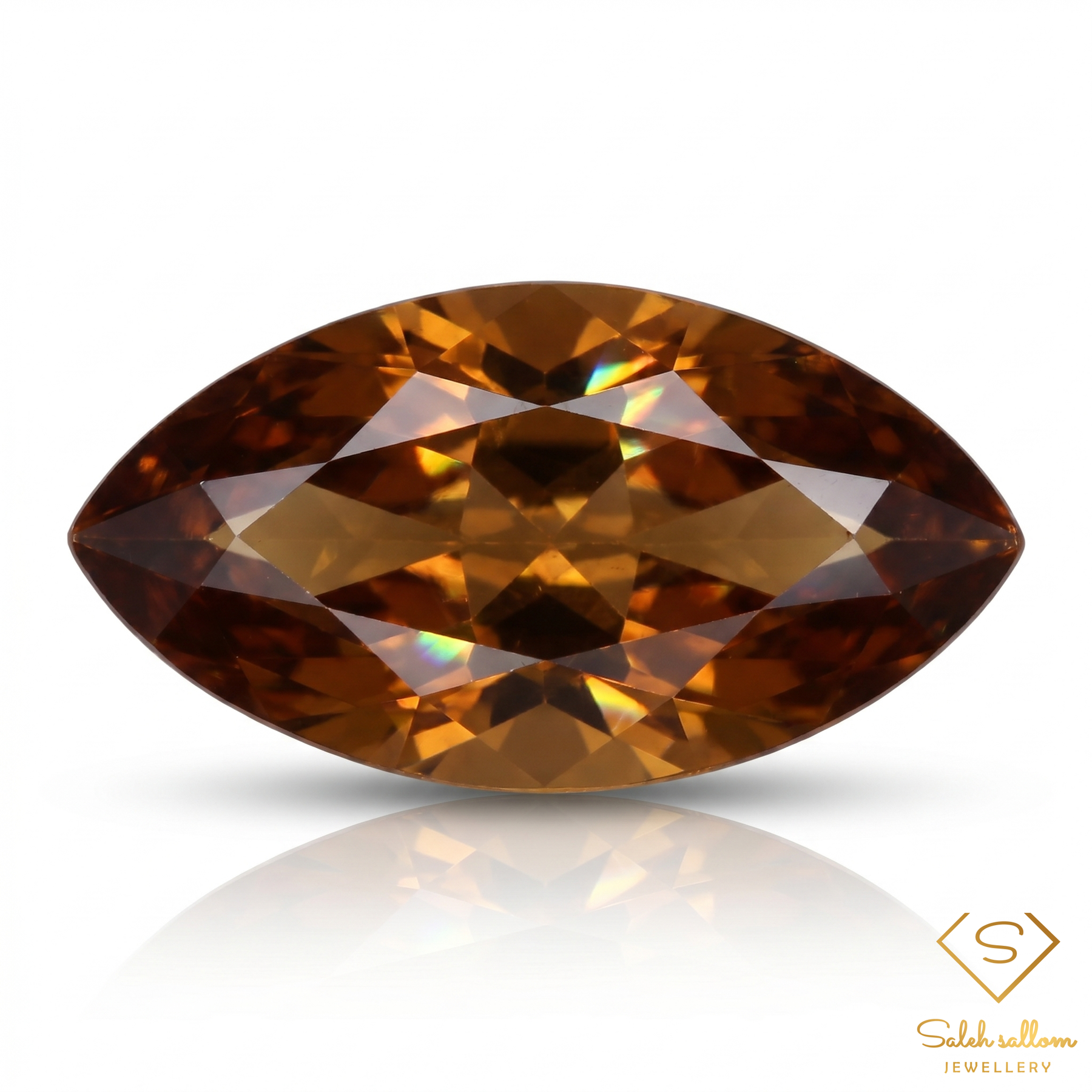Natural Zircon | 3.41 Carats | Fine Loose Gemstone | Exceptional Fire and Brilliance-Saleh Sallom