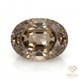 Natural Unheated Champagne Zircon | 2.97 Carats Custom Cut | VS Clarity | Tanzania-Saleh Sallom