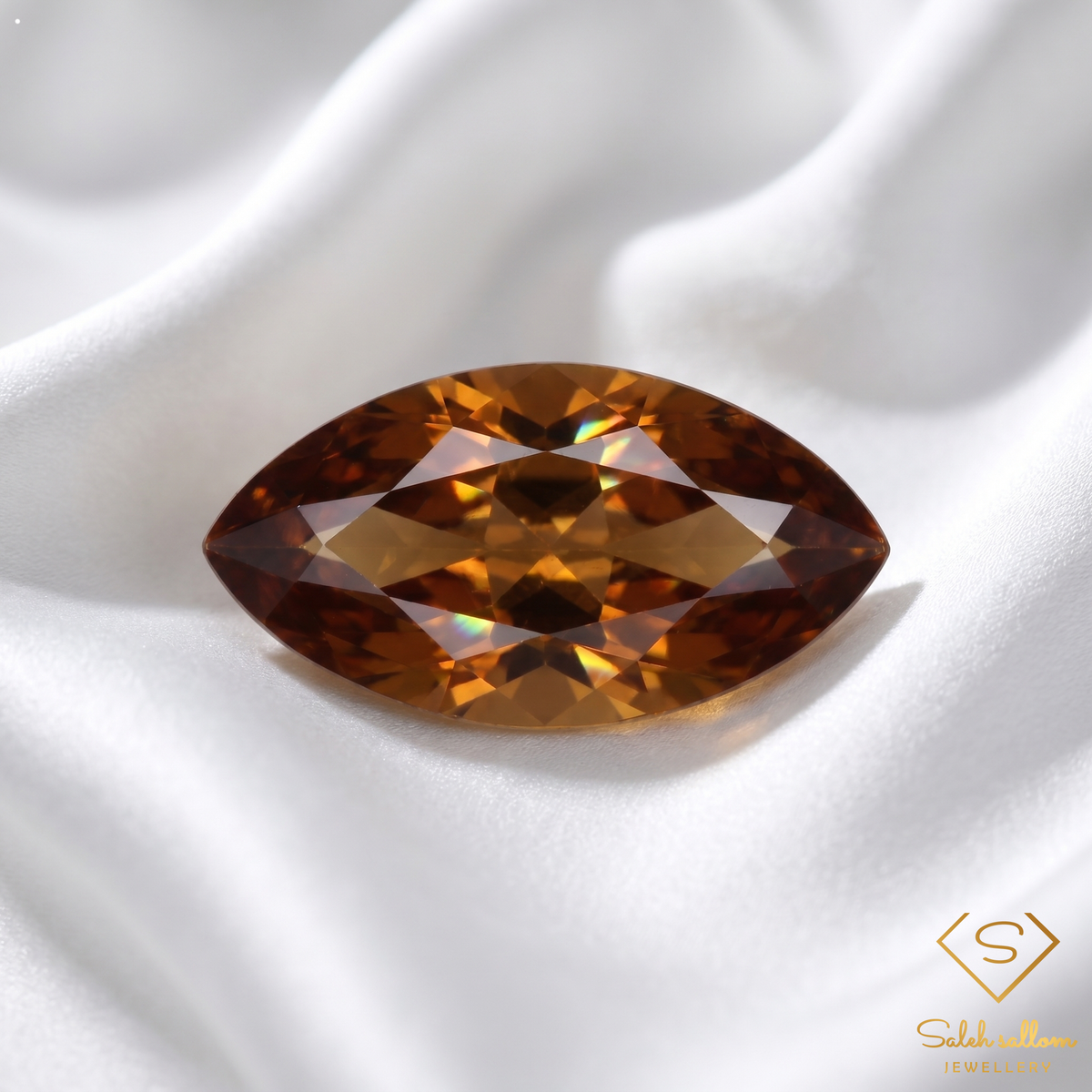 Natural Zircon | 3.41 Carats | Fine Loose Gemstone | Exceptional Fire and Brilliance-Saleh Sallom