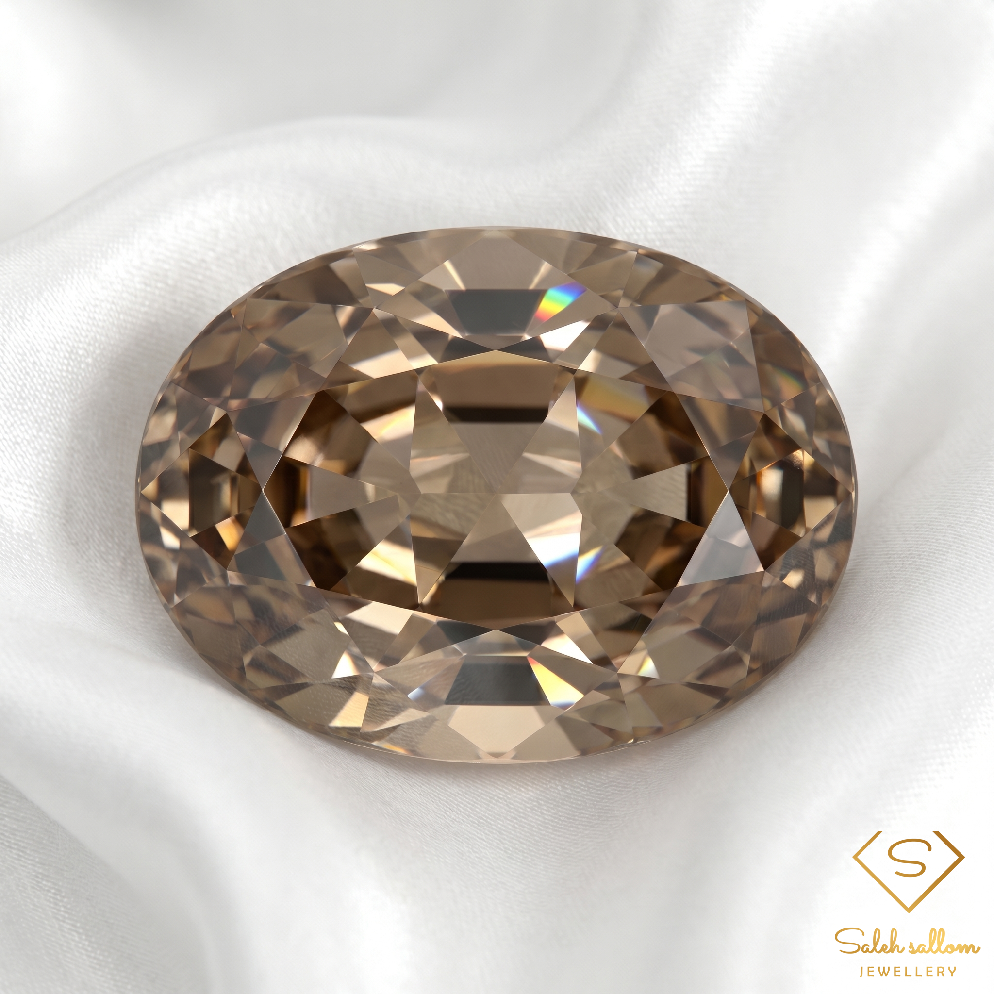 Natural Unheated Champagne Zircon | 2.97 Carats Custom Cut | VS Clarity | Tanzania Secondary image