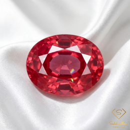 Natural Orangy Pink Spinel | 0.30 Carat Oval Cut | Tanzania-Saleh Sallom
