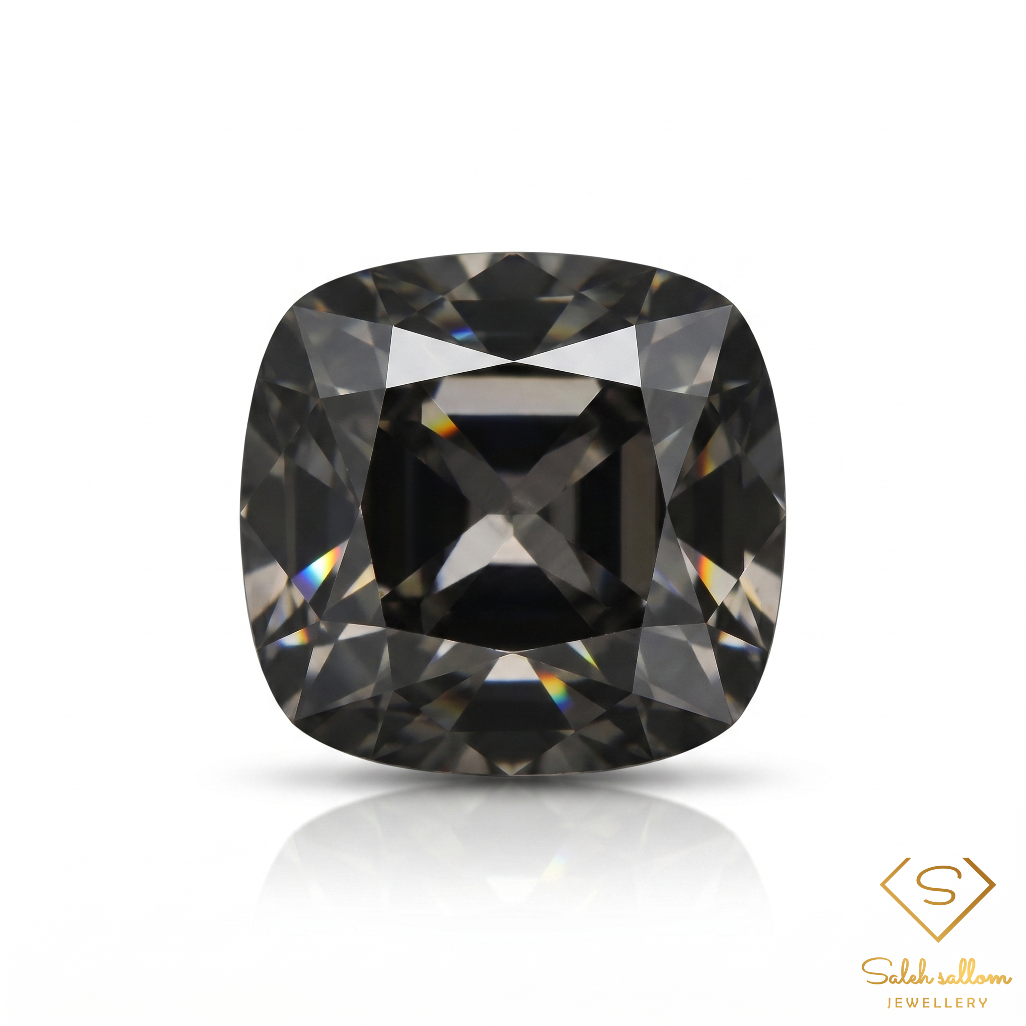 Natural Purple Spinel 1.34 Carats Cushion Cut VS Myanmar Gemstone-Saleh Sallom Main image