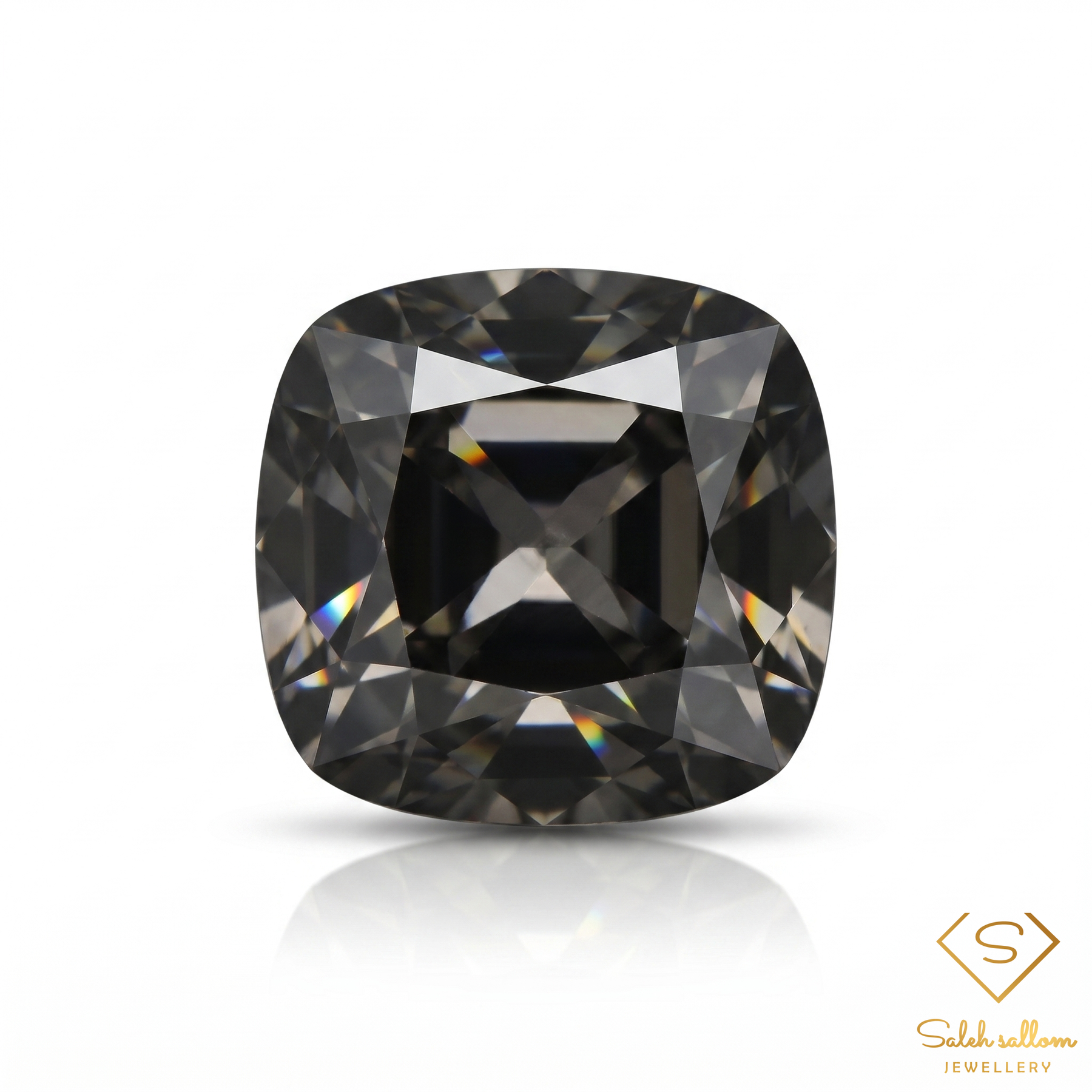 Natural Purple Spinel 1.34 Carats Cushion Cut VS Myanmar Gemstone-Saleh Sallom