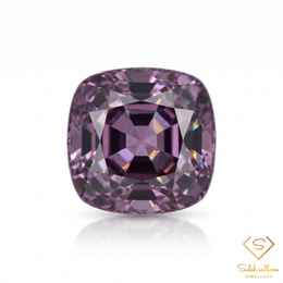 1.16 Ct Natural Pinkish Purple Spinel Cushion Cut VS Myanmar Gemstone-Saleh Sallom