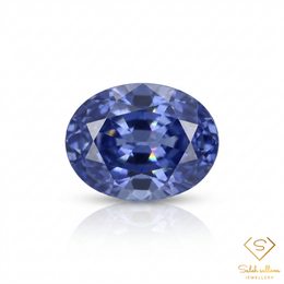 2.41 Ct Natural Bluish Violet Iolite Oval Cut Namibia Gemstone-Saleh Sallom