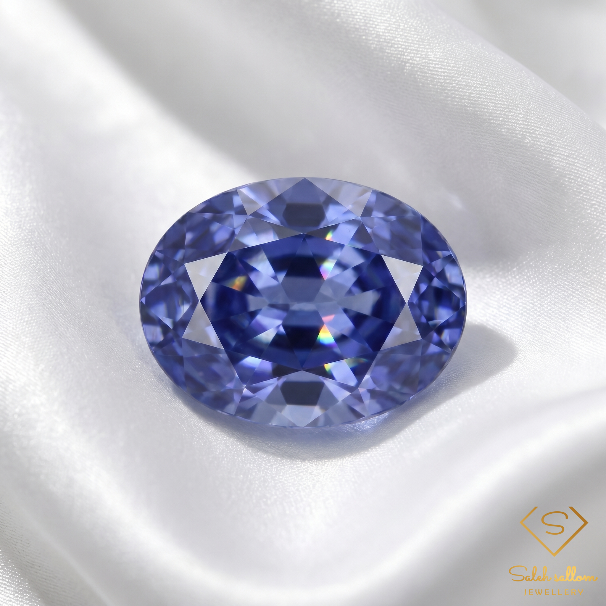 2.41 Ct Natural Bluish Violet Iolite Oval Cut Namibia Gemstone Secondary image
