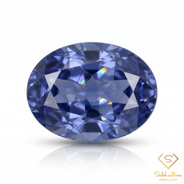 1.97 Ct Natural Bluish Violet Iolite Oval Cut Namibia Gemstone-Saleh Sallom