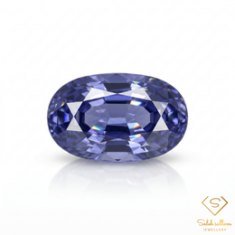 3.81 Ct Natural Bluish Violet Iolite Namibia Gemstone-Saleh Sallom