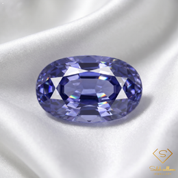 3.81 Ct Natural Bluish Violet Iolite Namibia Gemstone-Saleh Sallom