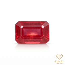1.53 Ct Natural Reddish Pink Sapphire Octagon Cut Mozambique Gemstone