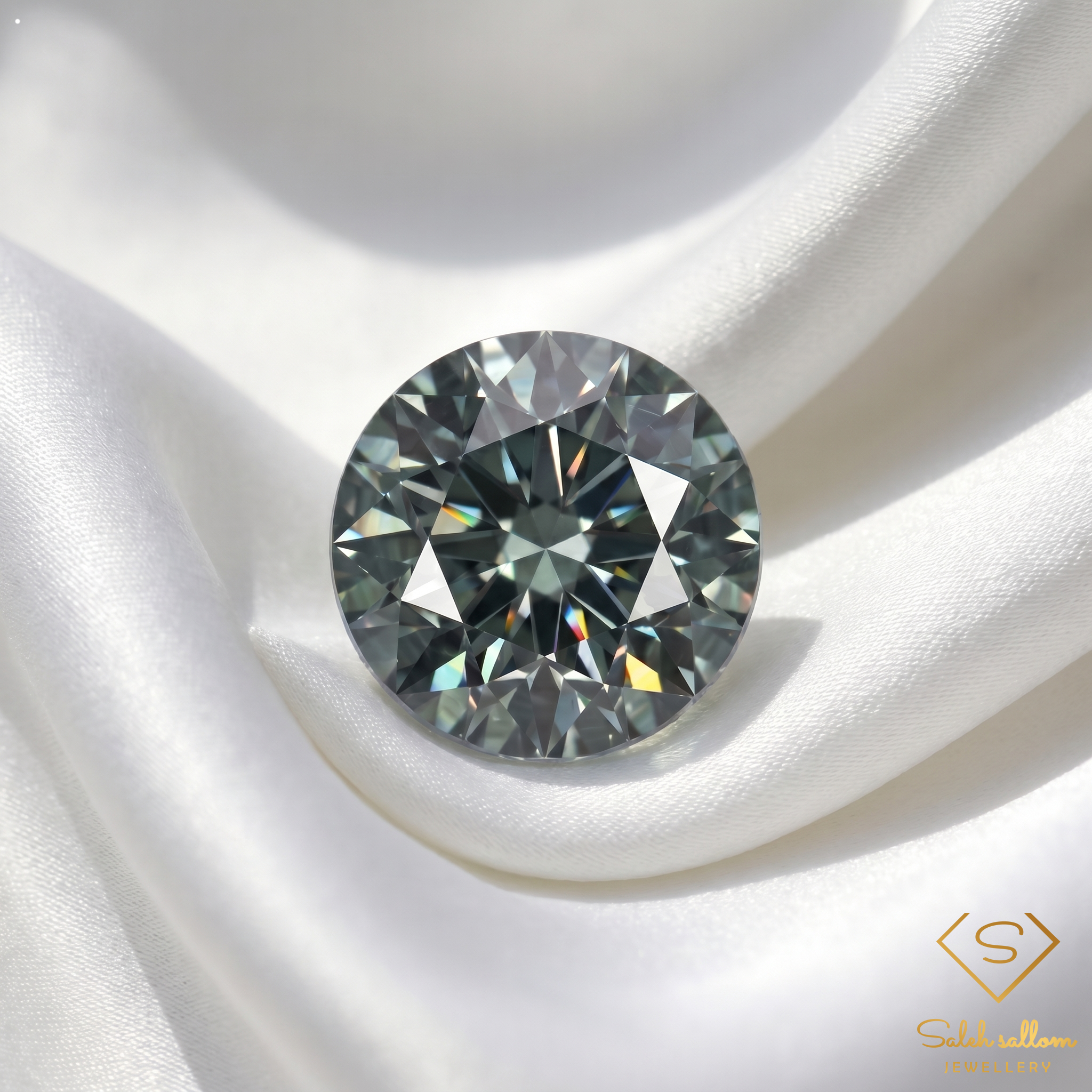 1.52 Ct Natural Grey Diamond Loose Gemstone Round Brilliant Cut Secondary image