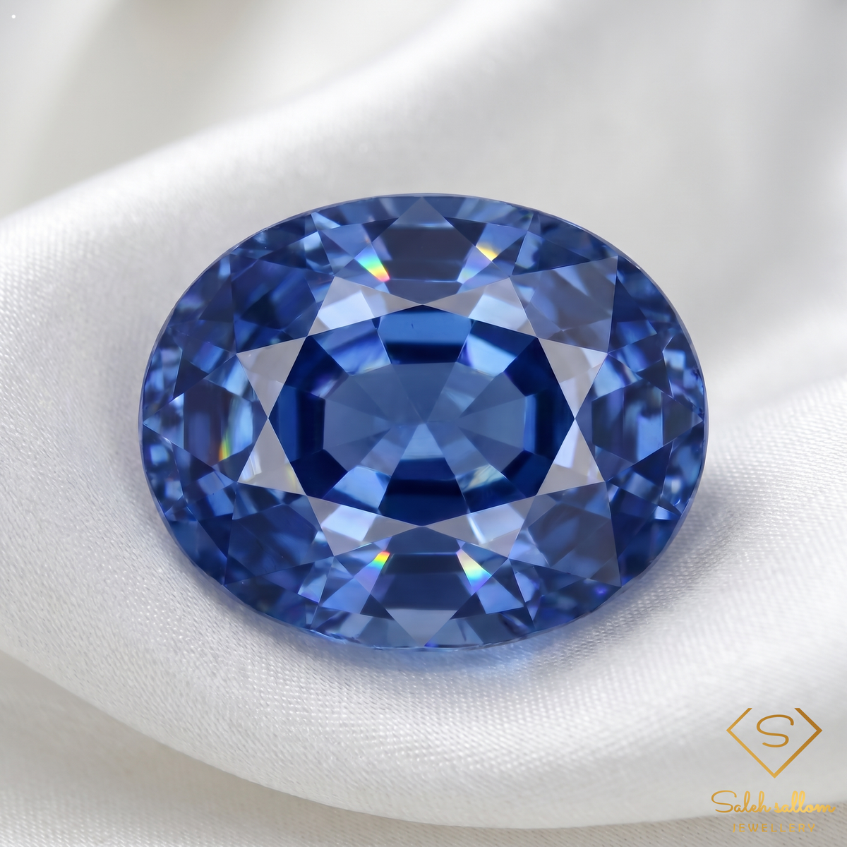 0.49 Ct Natural Blue Sapphire Oval Cut Heated Madagascar Gemstone