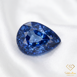 0.75 Ct Natural Blue Sapphire Loose Gemstone Pear Cut