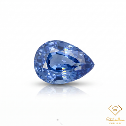 1.56 Ct Natural Ceylon Blue Sapphire Loose Gemstone Pear Cut Heated