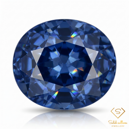 1.17 Ct Natural Blue Sapphire Loose Gemstone Oval Cut Deep Royal Blue