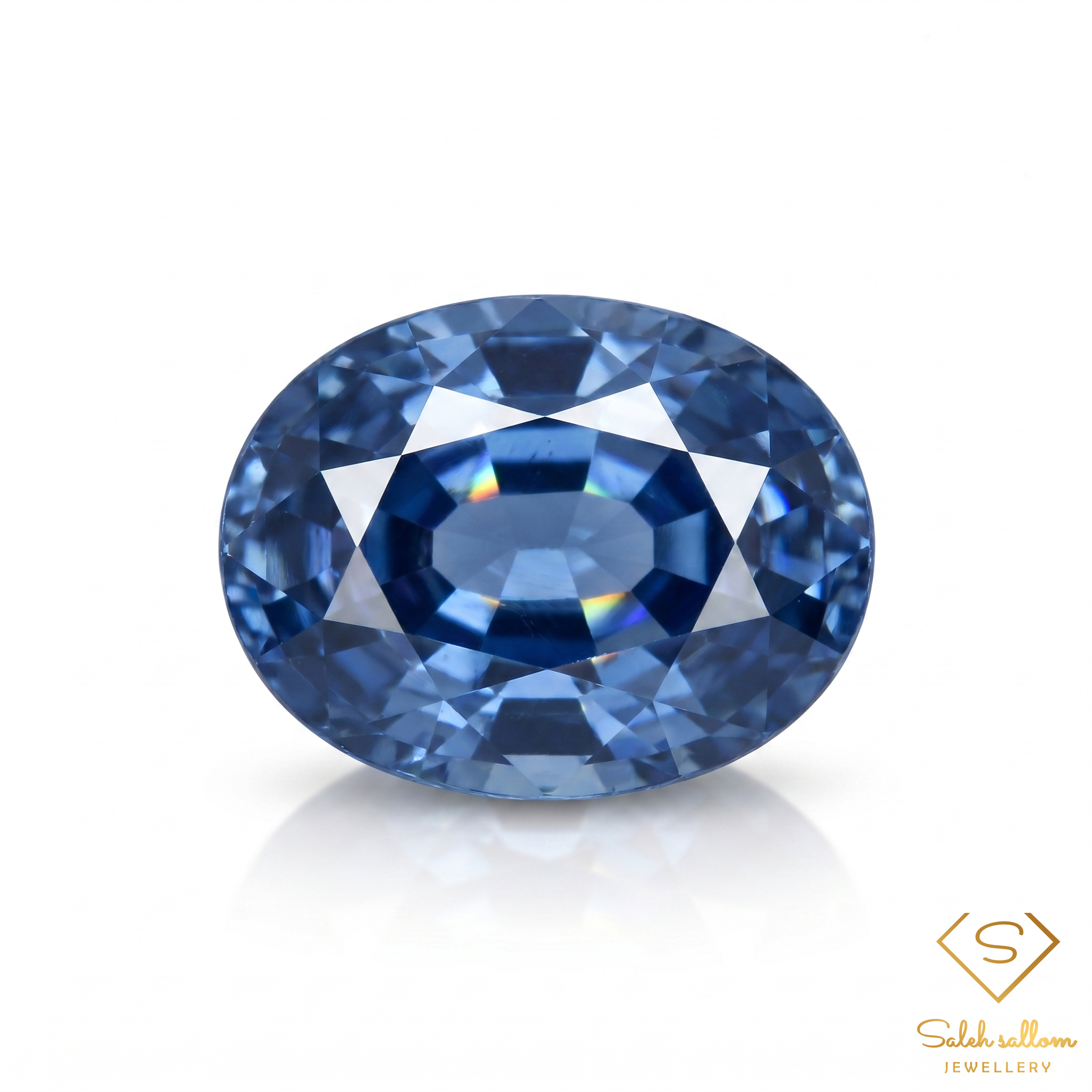 1.22 Ct Natural Ceylon Blue Sapphire Loose Gemstone Oval Cut Heated Main image