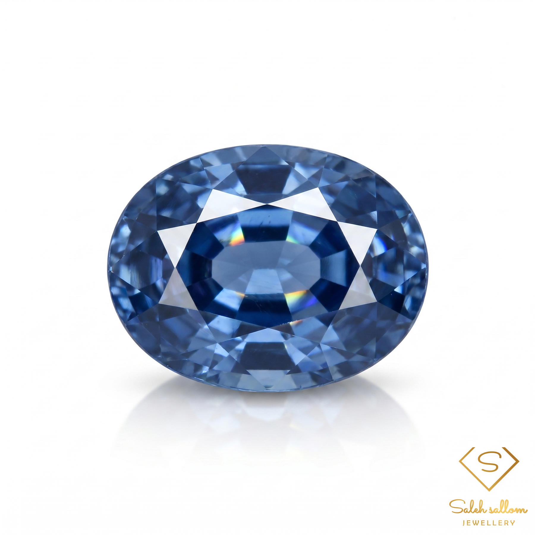 1.22 Ct Natural Ceylon Blue Sapphire Loose Gemstone Oval Cut Heated