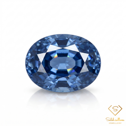 1.22 Ct Natural Ceylon Blue Sapphire Loose Gemstone Oval Cut Heated