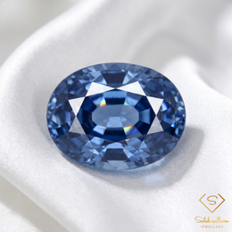 1.22 Ct Natural Ceylon Blue Sapphire Loose Gemstone Oval Cut Heated