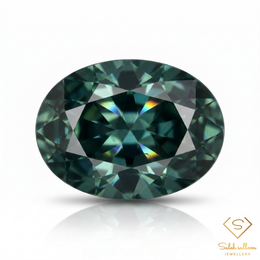 0.93 Ct Natural Greenish Blue Sapphire Loose Gemstone Oval Cut Heated Madagascar