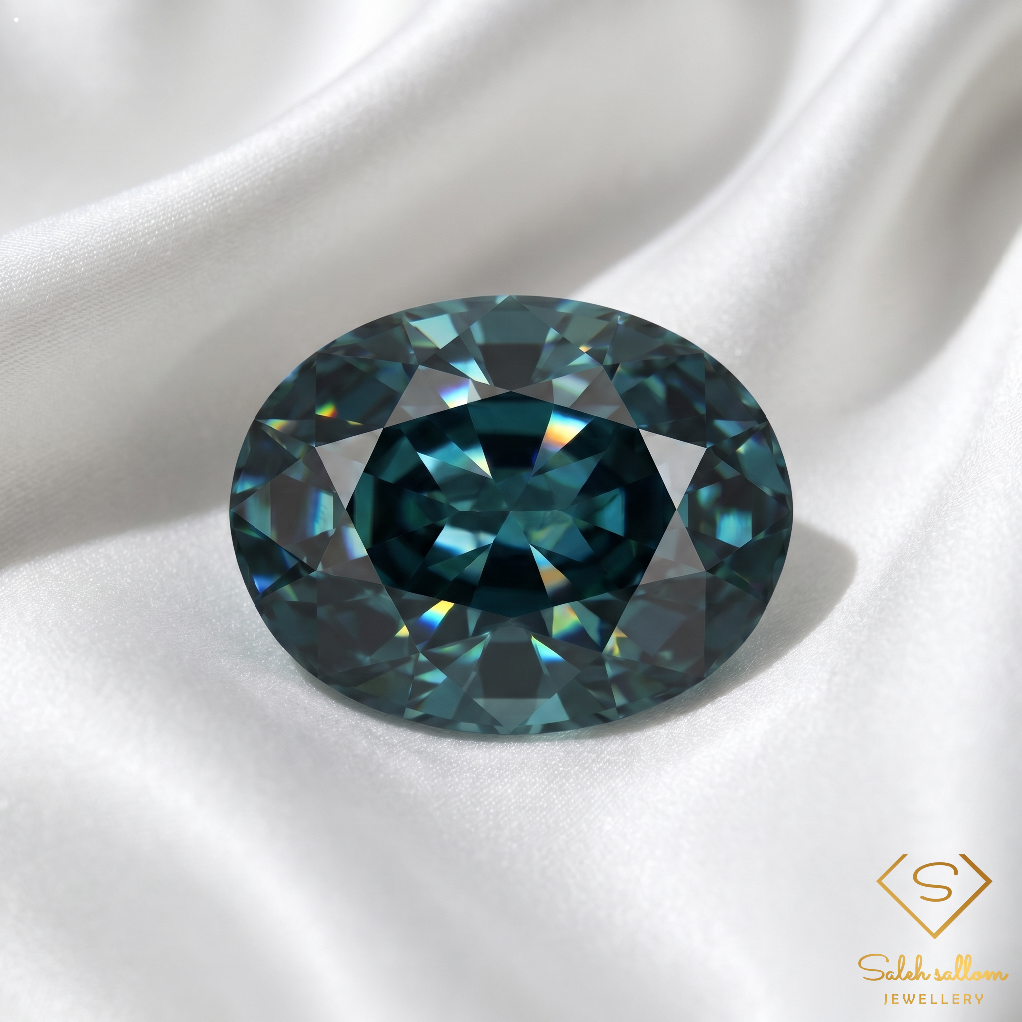 1.06 Ct Natural Greenish Blue Sapphire Loose Gemstone Oval Cut Heated Madagascar Secondary image