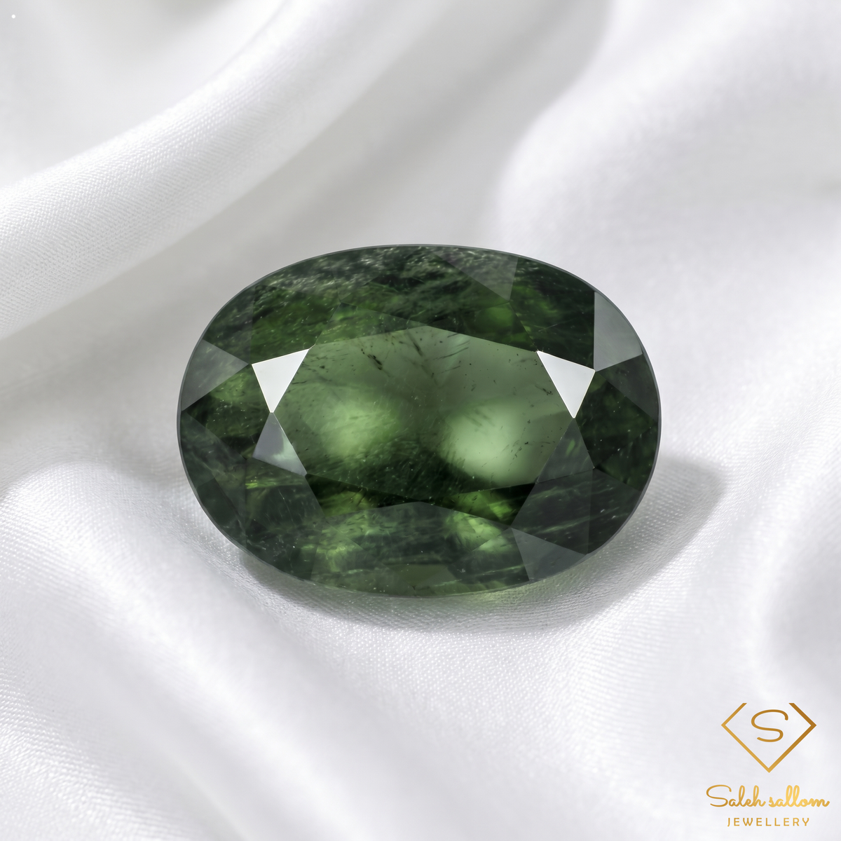 7.00 Ct Natural Green Sapphire Loose Gemstone Oval Cut Collector Stone