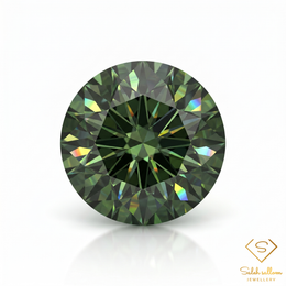 0.99 Ct Natural Green Sapphire Round Cut Unheated Madagascar Gemstone