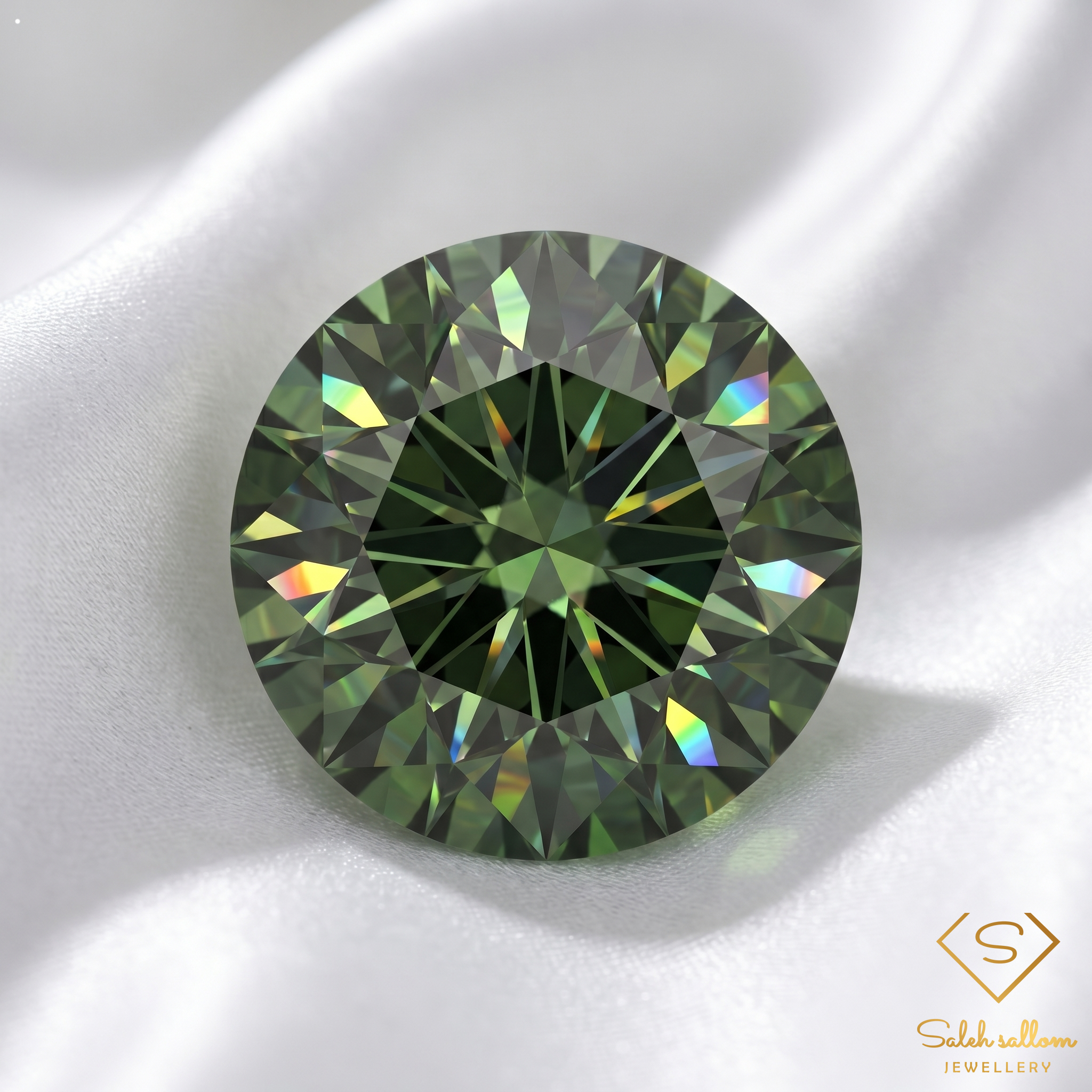 0.99 Ct Natural Green Sapphire Round Cut Unheated Madagascar Gemstone Secondary image