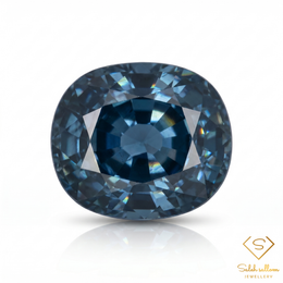 1.08 Ct Natural Blue Sapphire Cushion Cut Steel Blue Loose Gemstone