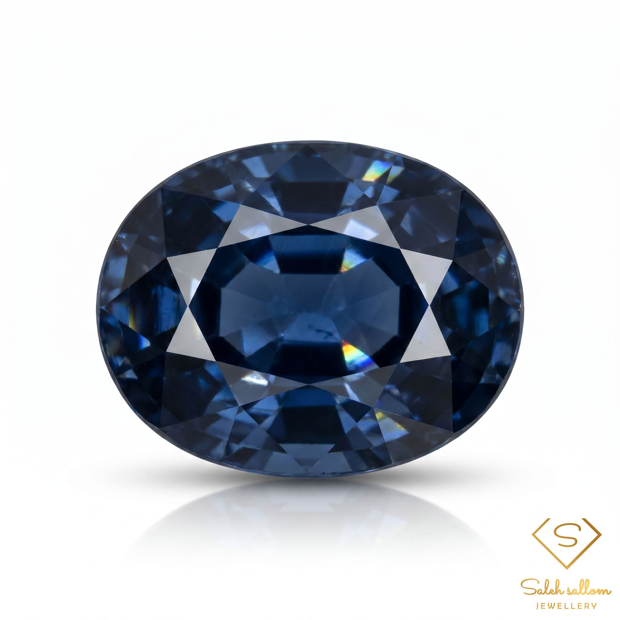 1.16 Ct Natural Blue Sapphire Oval Cut Royal Midnight Blue Gemstone Main image