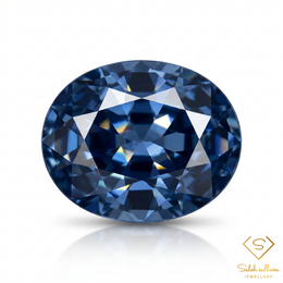 0.46 Ct Natural Blue Sapphire Oval Cut Deep Royal Blue Loose Gemstone