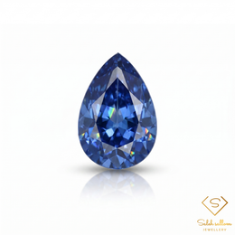 0.39 Ct Natural Blue Sapphire Pear Cut Vivid Royal Blue Loose Gemstone
