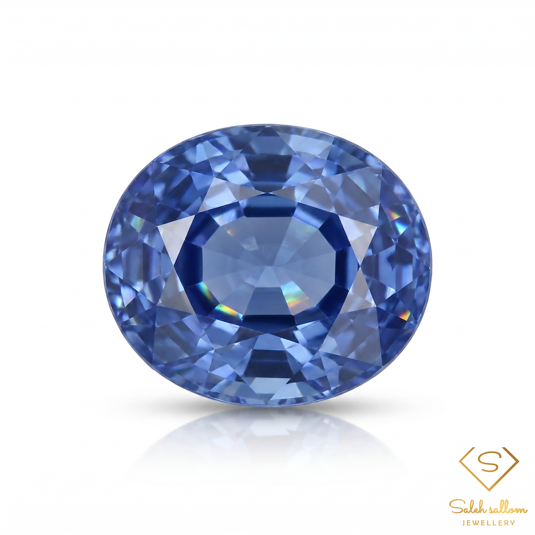 0.50 Ct Natural Ceylon Blue Sapphire Oval Cut Heated Loose Gemstone