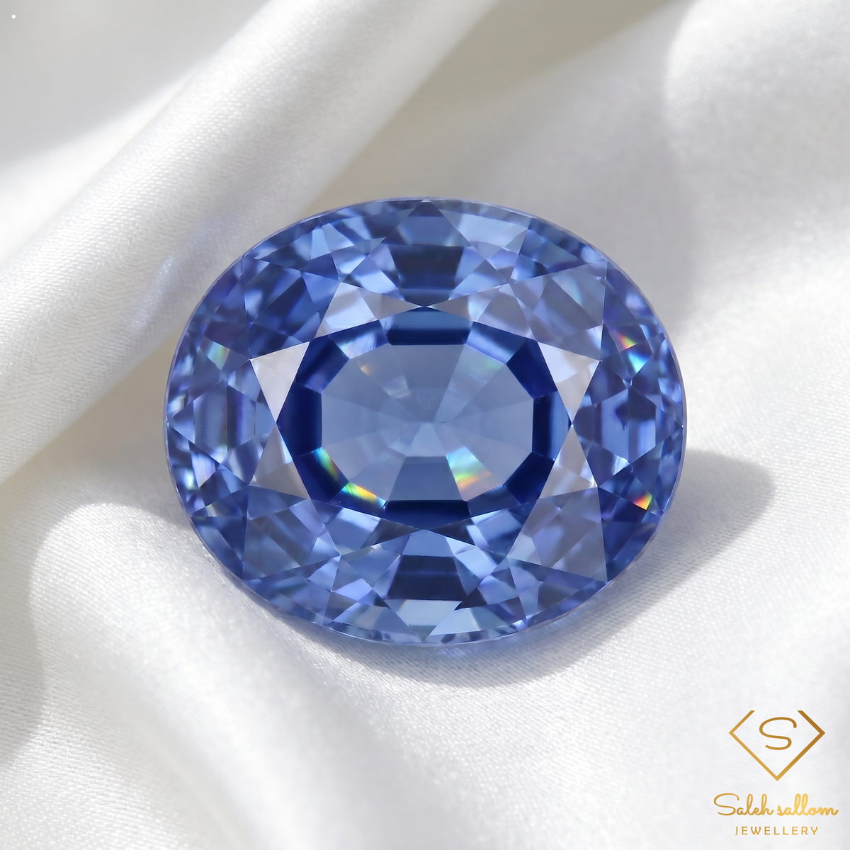 0.50 Ct Natural Ceylon Blue Sapphire Oval Cut Heated Loose Gemstone