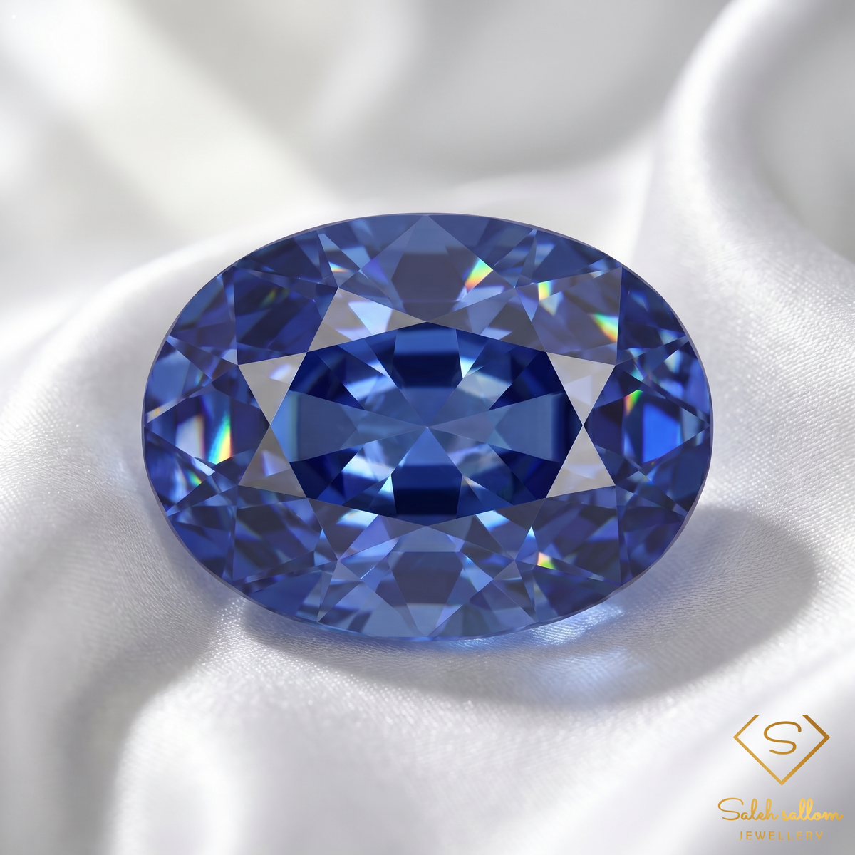 1.11 Ct Natural Ceylon Blue Sapphire Oval Cut Heated Loose Gemstone