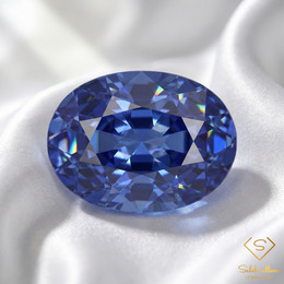 1.11 Ct Natural Ceylon Blue Sapphire Oval Cut Heated Loose Gemstone