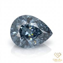 0.45 Ct Natural Unheated African Blue Sapphire Pear Cut Loose Gemstone