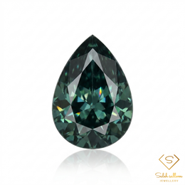 0.74 Ct Natural Unheated Greenish Blue Sapphire Pear Cut Madagascar Gemstone