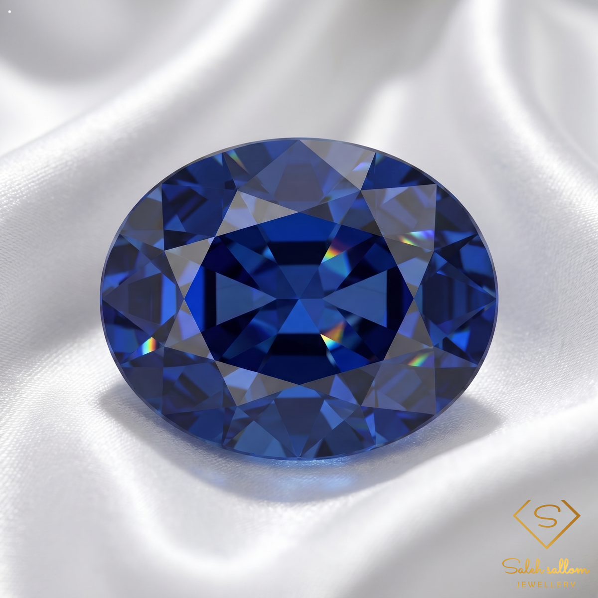 0.77 Ct Natural Madagascar Blue Sapphire Oval Cut Loose Gemstone