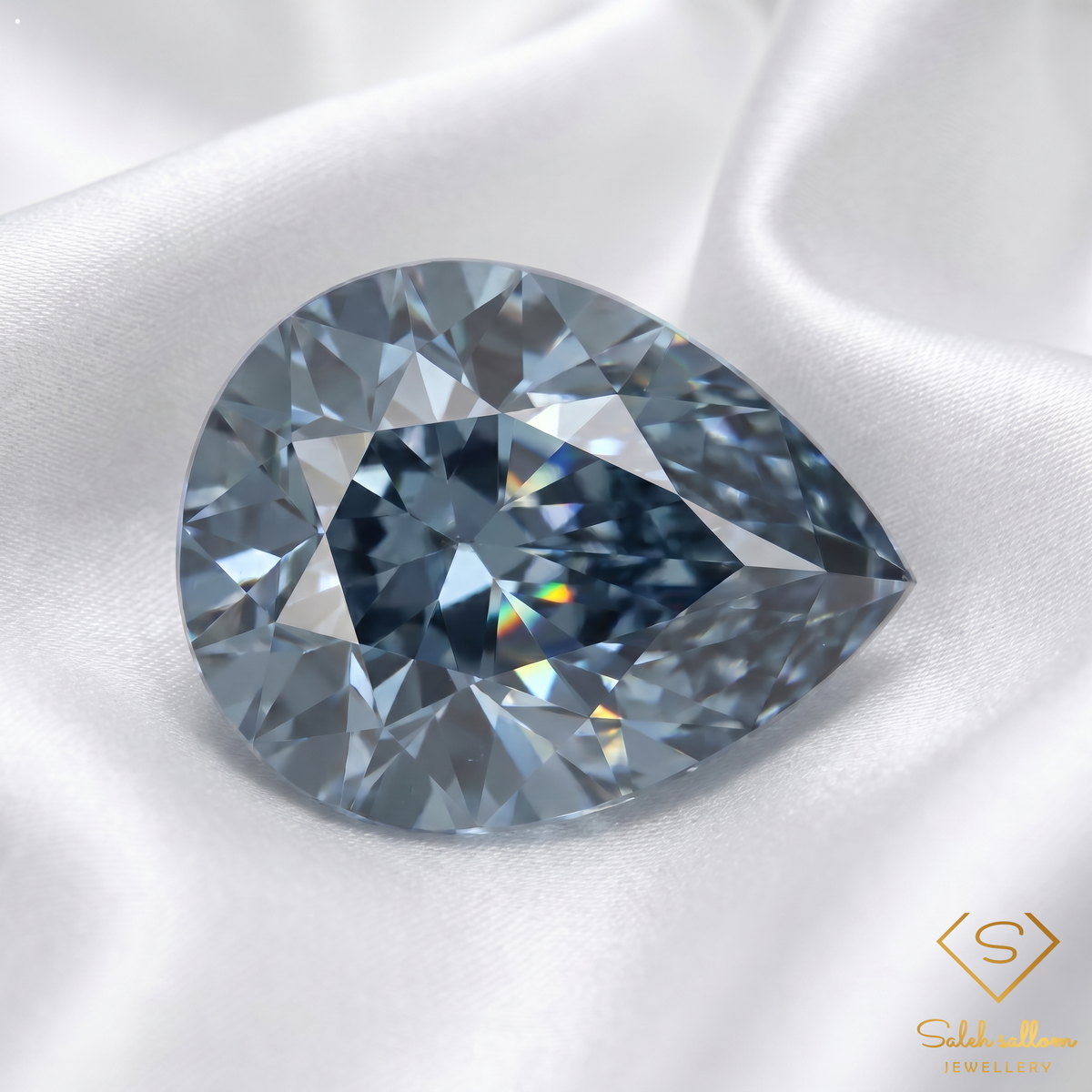 0.45 Ct Natural Unheated African Blue Sapphire Pear Cut Loose Gemstone