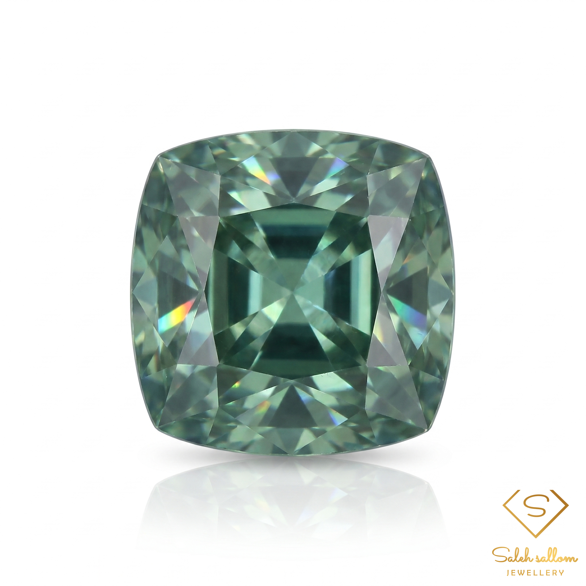 0.65 Ct Natural Blue Green Sapphire Lozenge Cut Unheated Madagascar Gemstone Main image