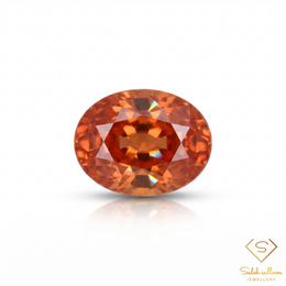 0.31 Ct Natural Maple Orange Sapphire Oval Cut Tanzania Gemstone