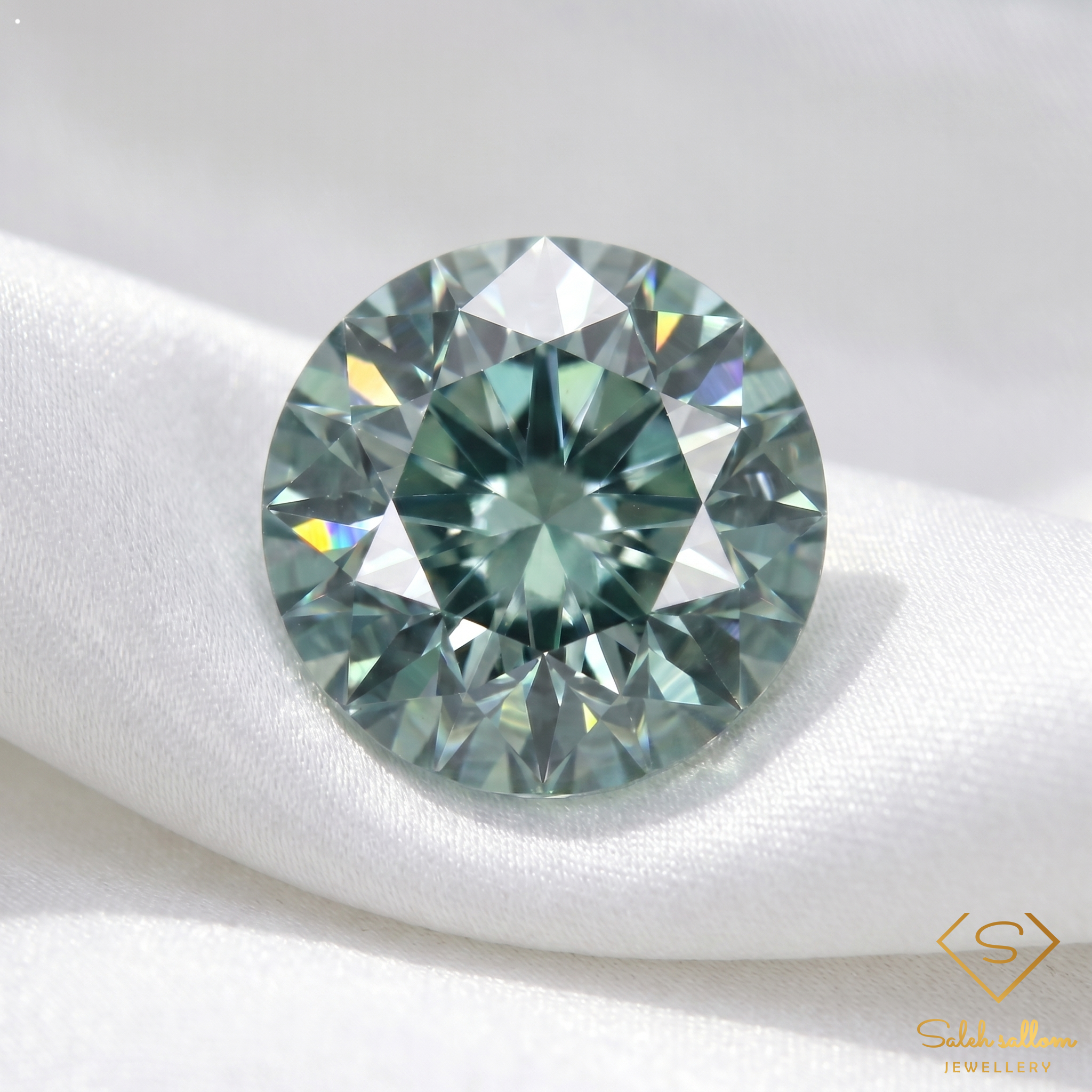 0.51 Ct Natural Green Blue Sapphire Round Cut Heated Australian Gemstone Secondary image