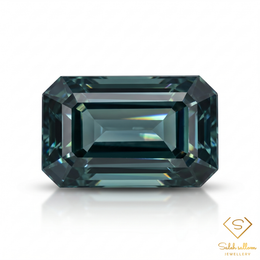 0.68 Ct Natural Blue-Green Sapphire Octagon Cut Unheated Madagascar Gemstone
