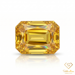0.87 Ct Natural Yellow Sapphire Octagon Cut Australian Sapphire Gemstone