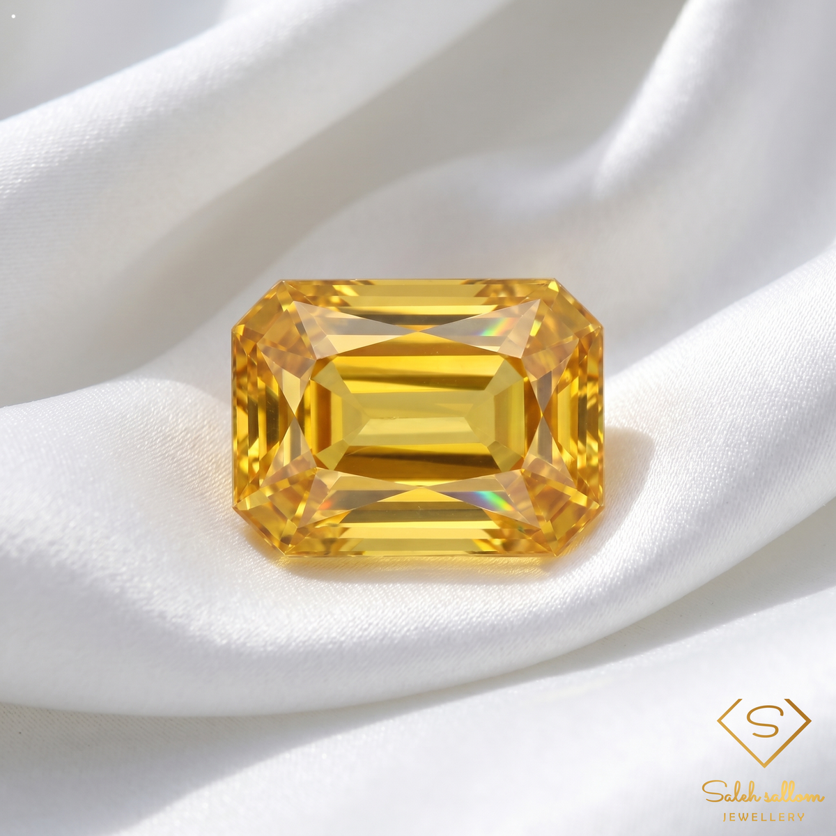 0.87 Ct Natural Yellow Sapphire Octagon Cut Australian Sapphire Gemstone