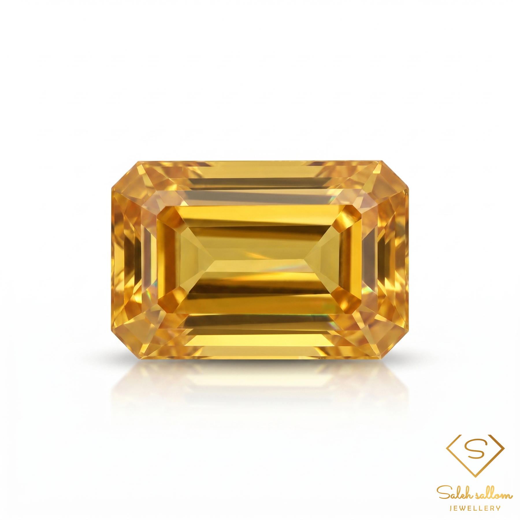 0.90 Ct Natural Yellow Sapphire Octagon Cut Australian Sapphire Loose Gemstone