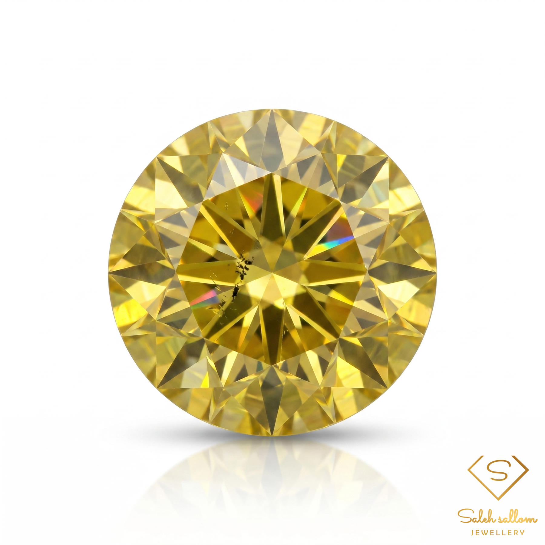 1.98 Ct Natural Greenish Yellow Sphene Semi-Round Cut Gemstone with Adamantine Luster
